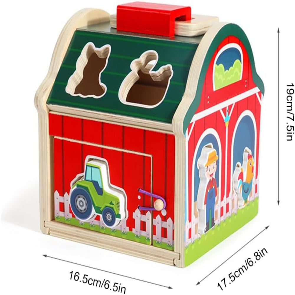 Open Ended My First Barn with Shape Sorter-Motor Skills-Open Ended-Toycra