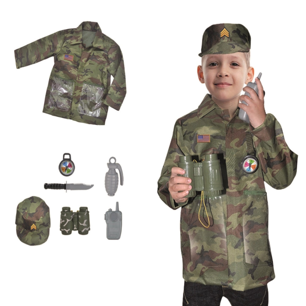 Open Ended Premium Costume Role PlaySet - Military-Pretend Play-Open Ended-Toycra
