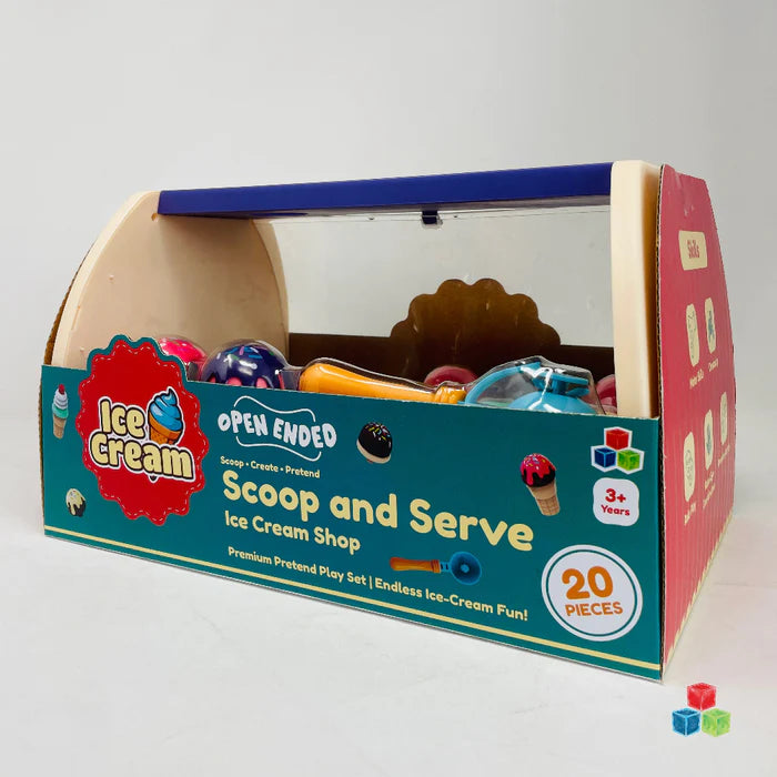 Open Ended Scoop And Serve Icecream Shop Set (20 Pieces)