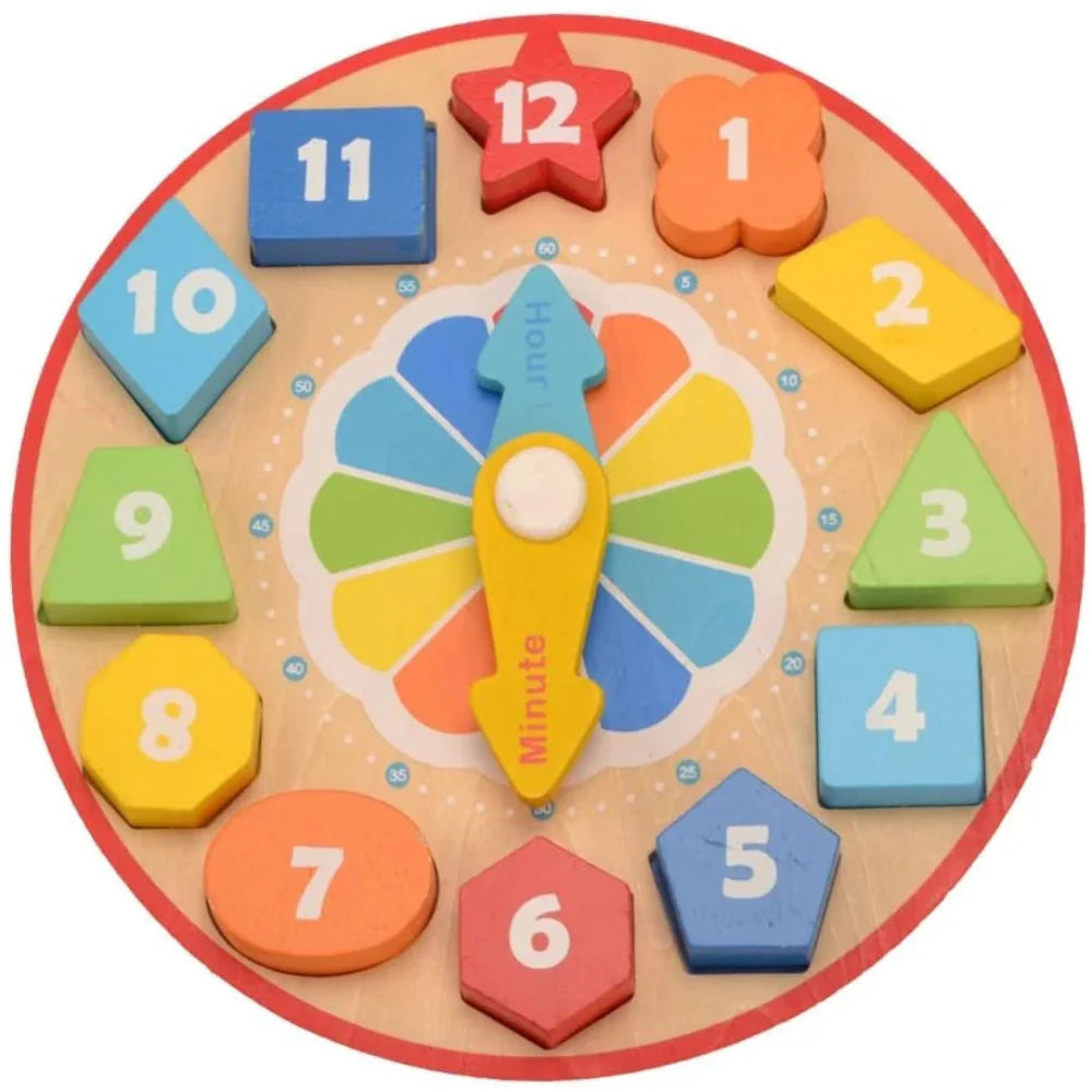 Open Ended Wooden Clock Learning Kit-Learning & Education-Open Ended-Toycra