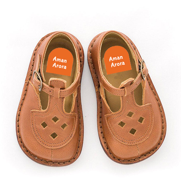 Shoe Labels Pack - Solid Orange