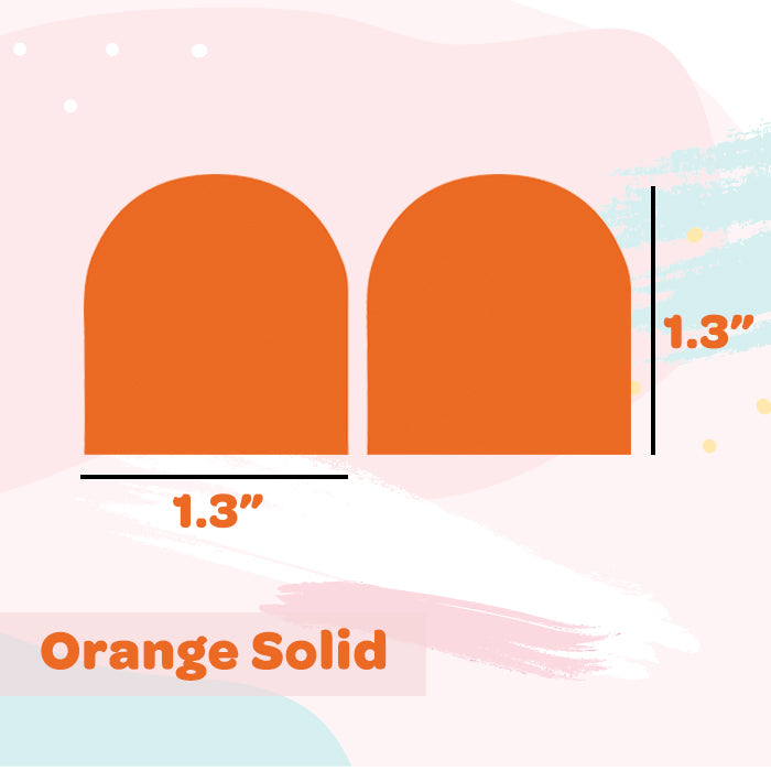 Shoe Labels Pack - Solid Orange