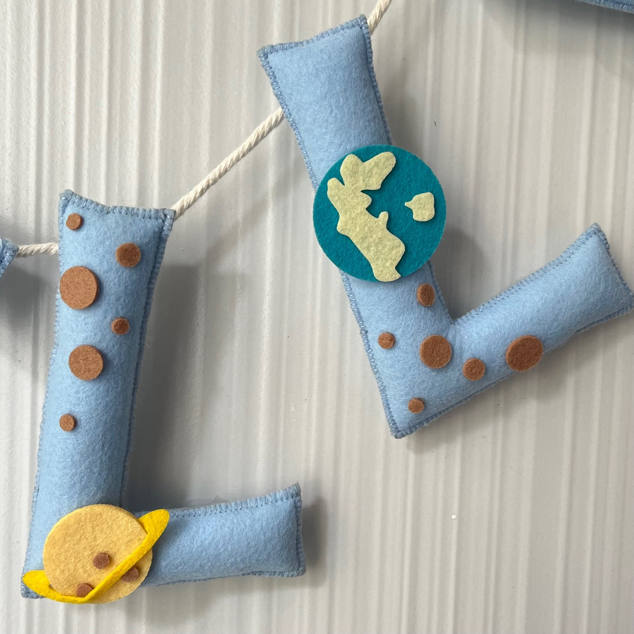 Outer Space Name Bunting/Garland - Girl