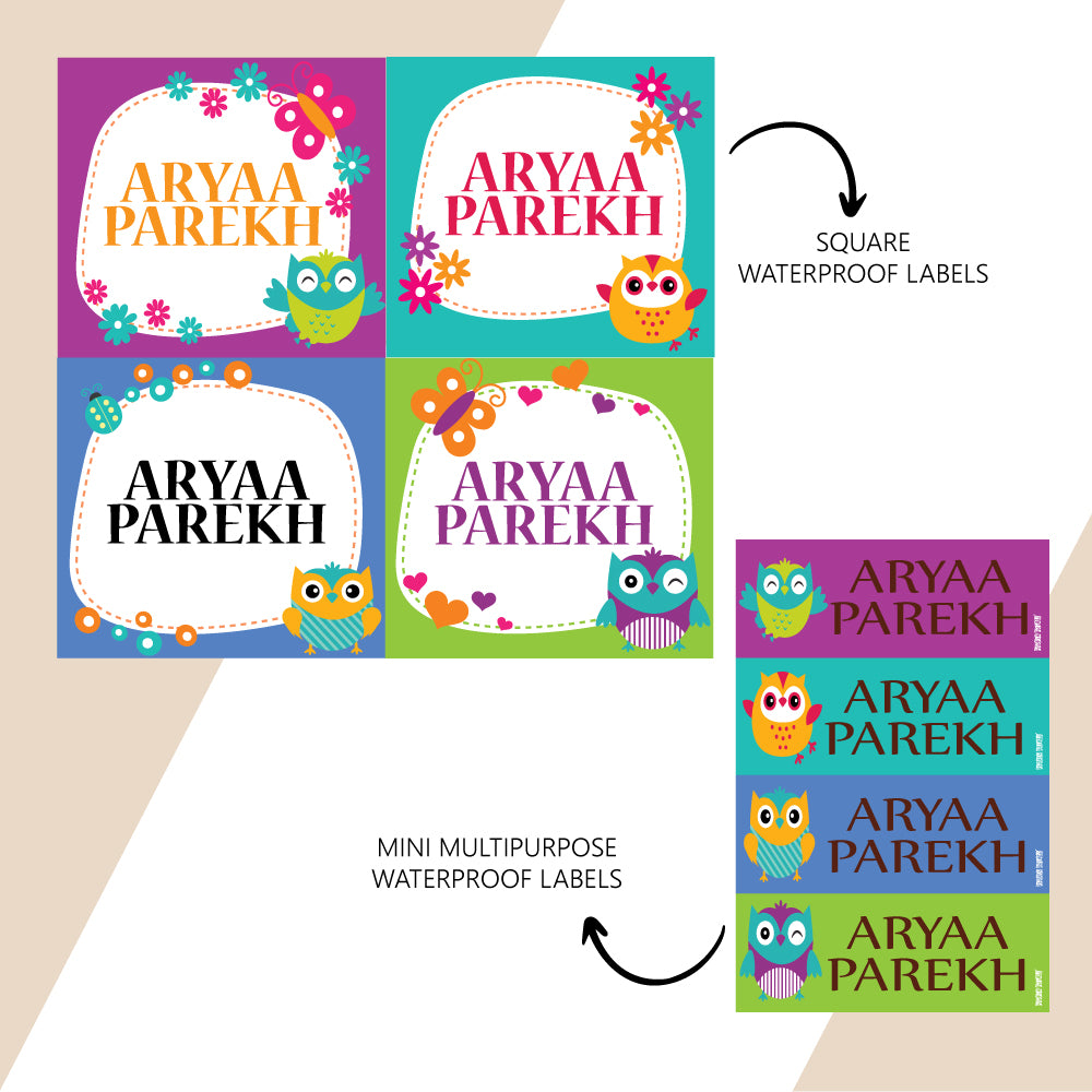 Waterproof Name Stickers