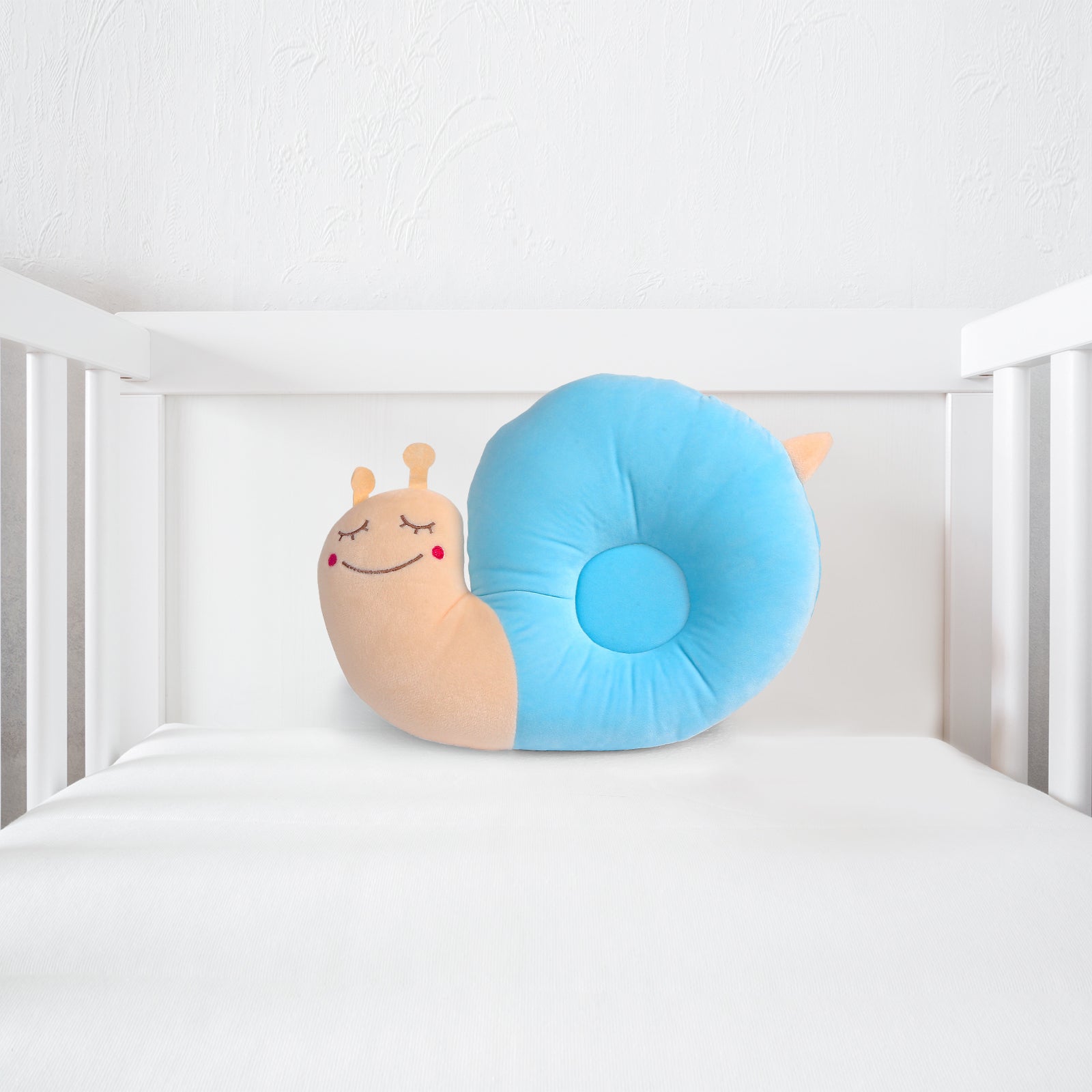 Snail Blue Pillow - Baby Moo