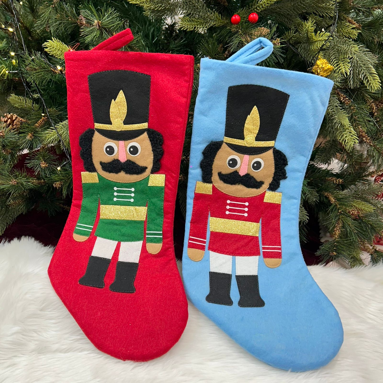 Nutcracker Stocking 17"& 8"