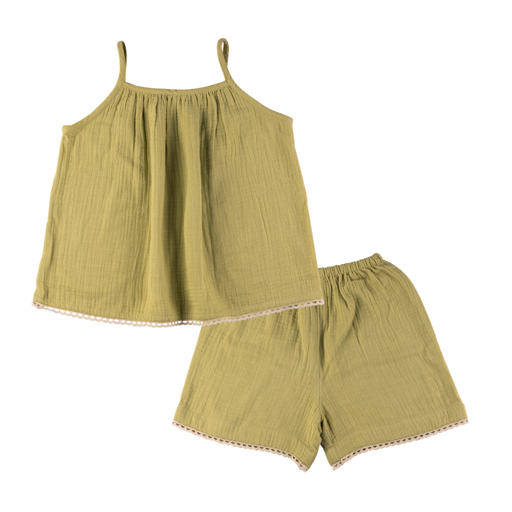 Muslin Top & Shorts Set