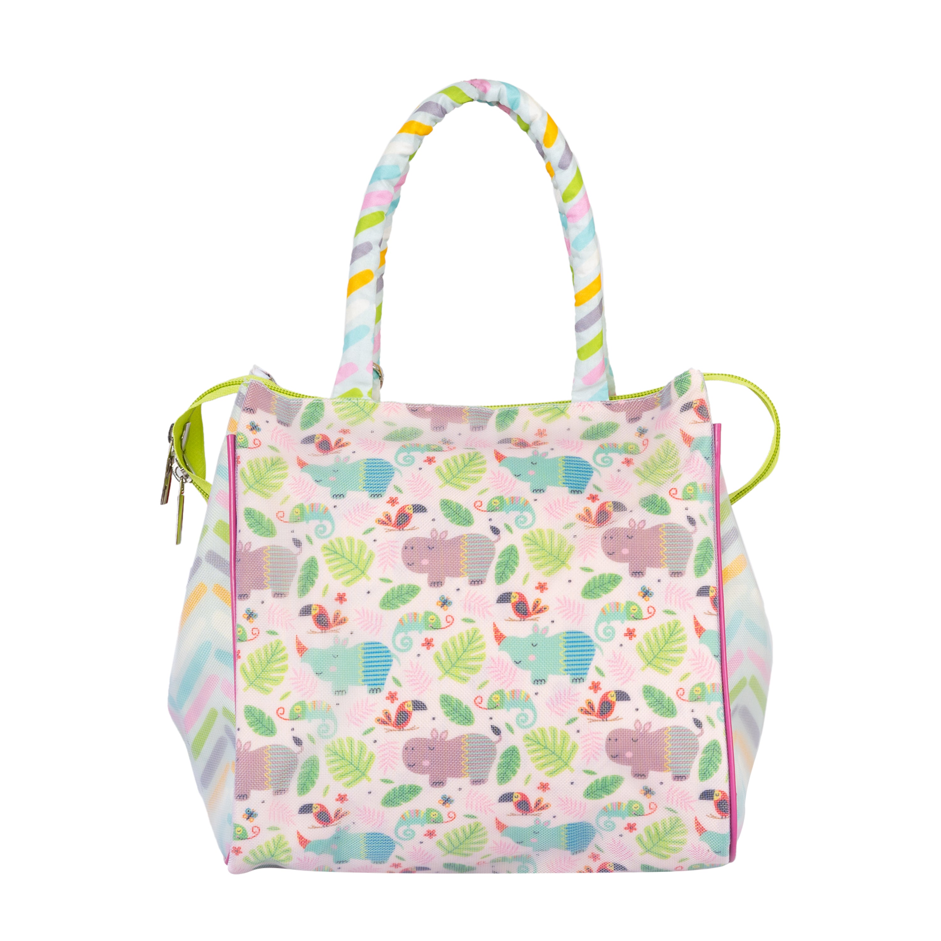 Pink Hippo Tote Bag