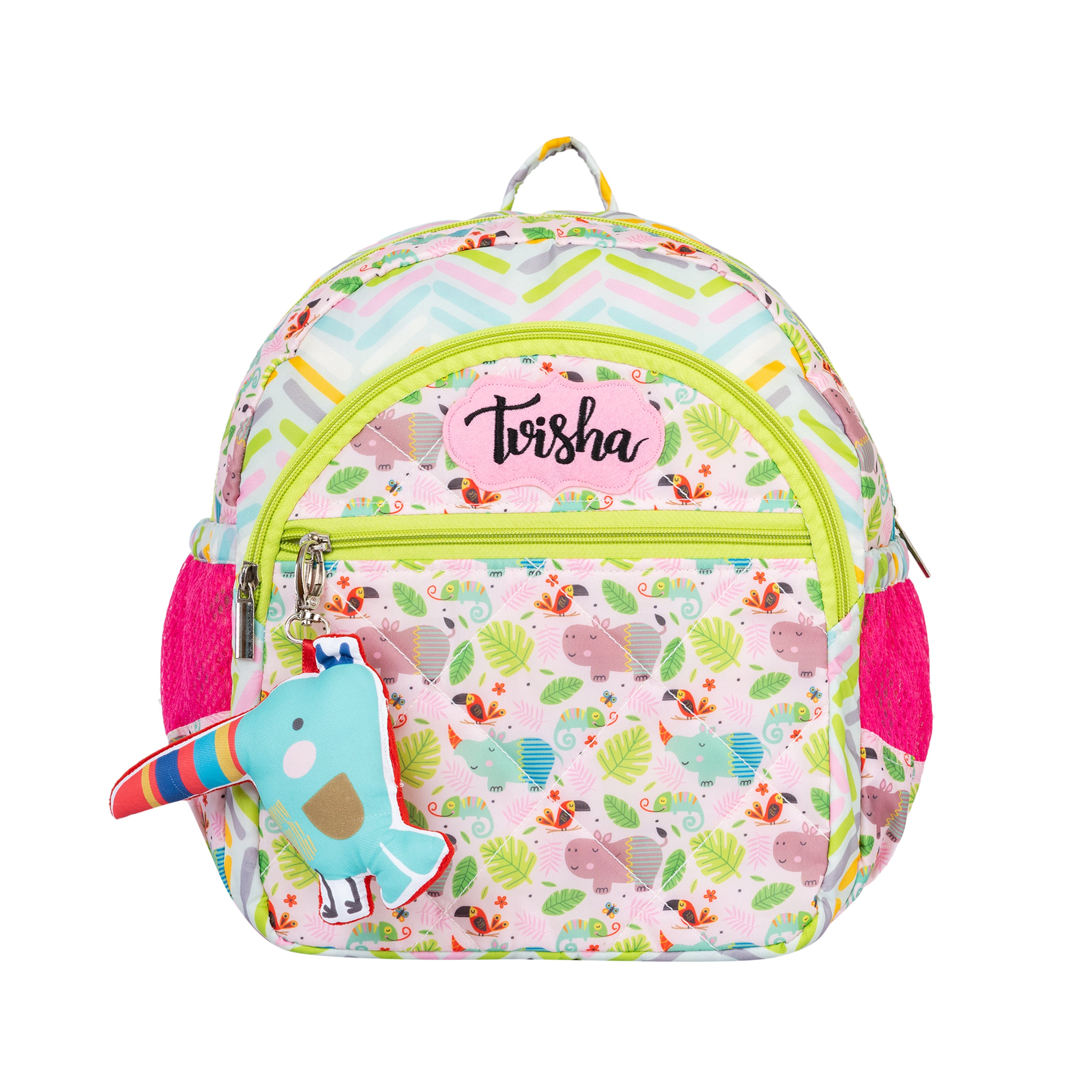 School Bag - Pink Hippo