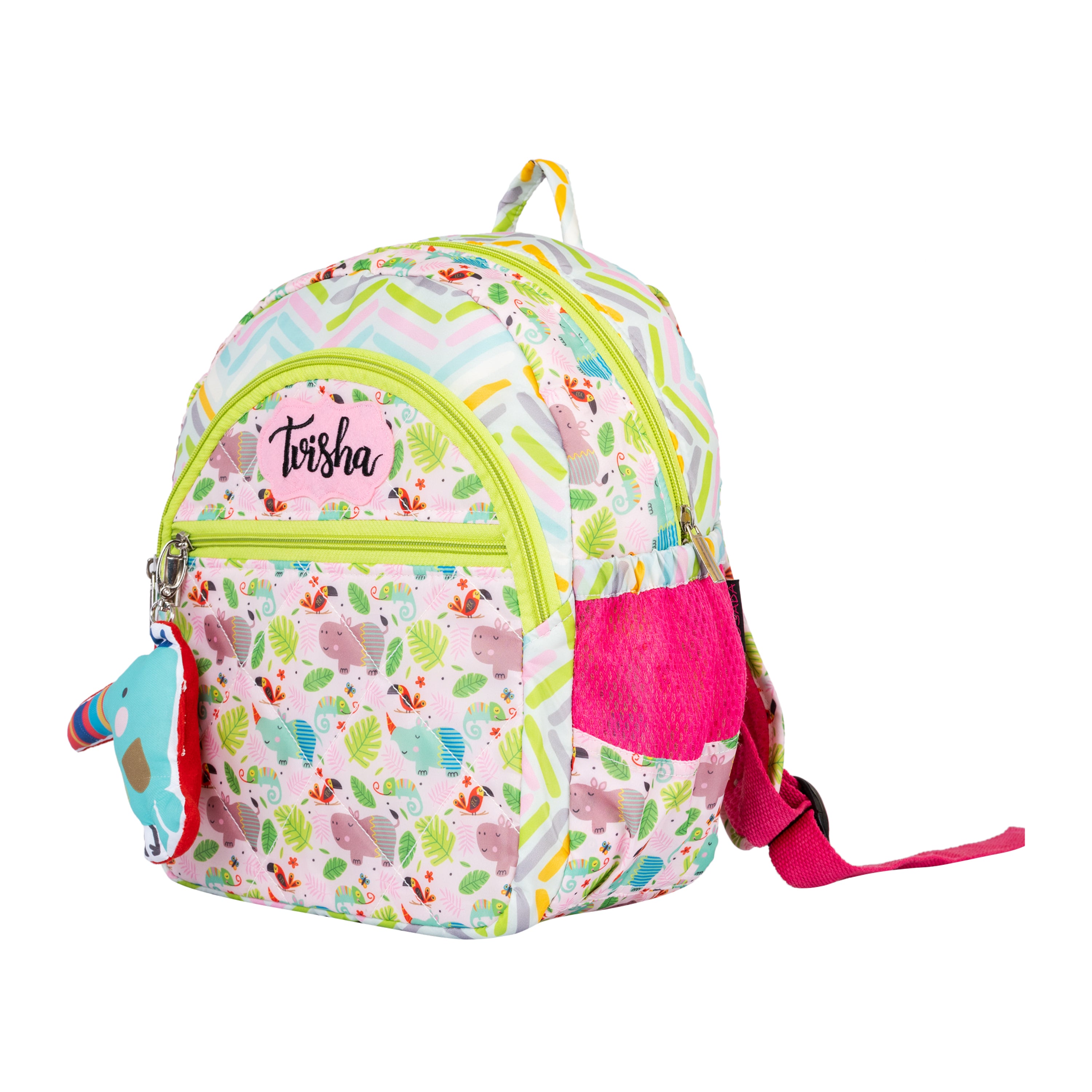 School Bag Set - Pink Hippo