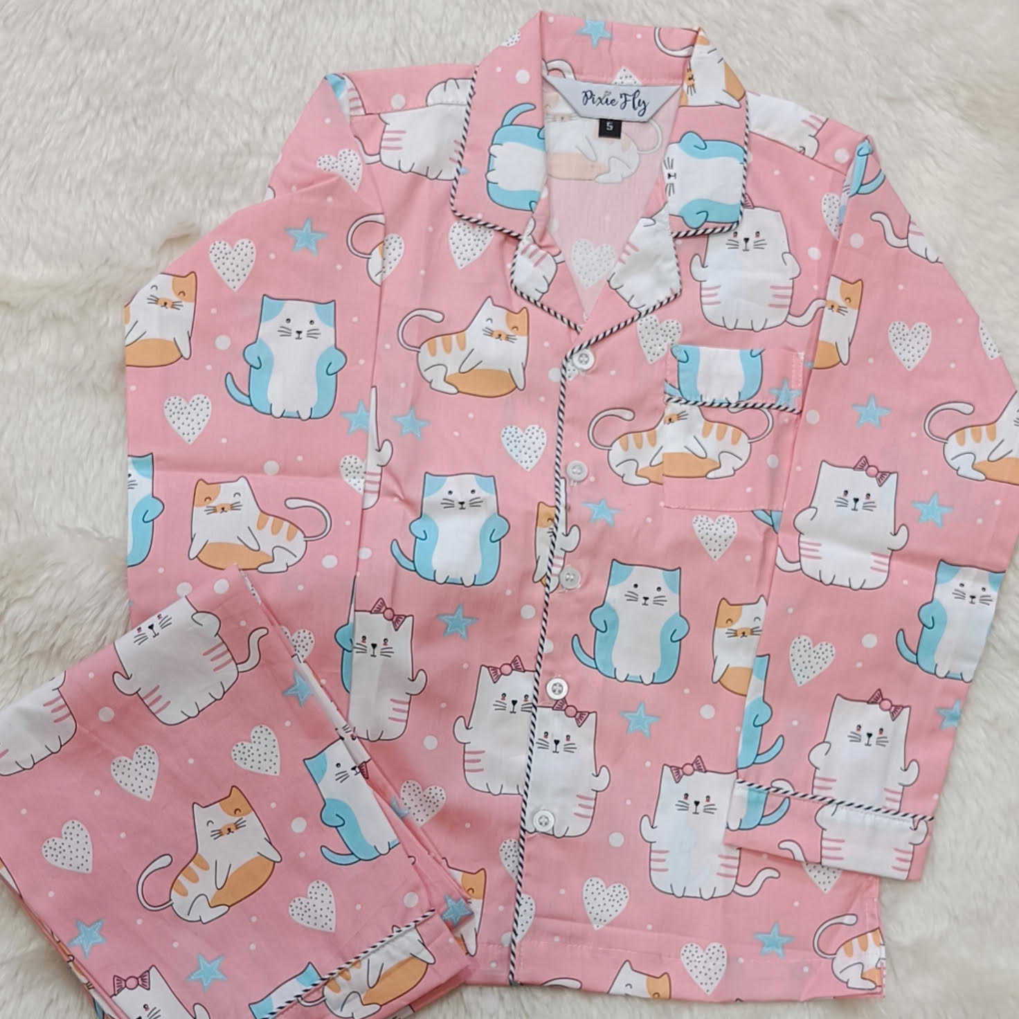 Adult Pyjama Set - Cats For Women