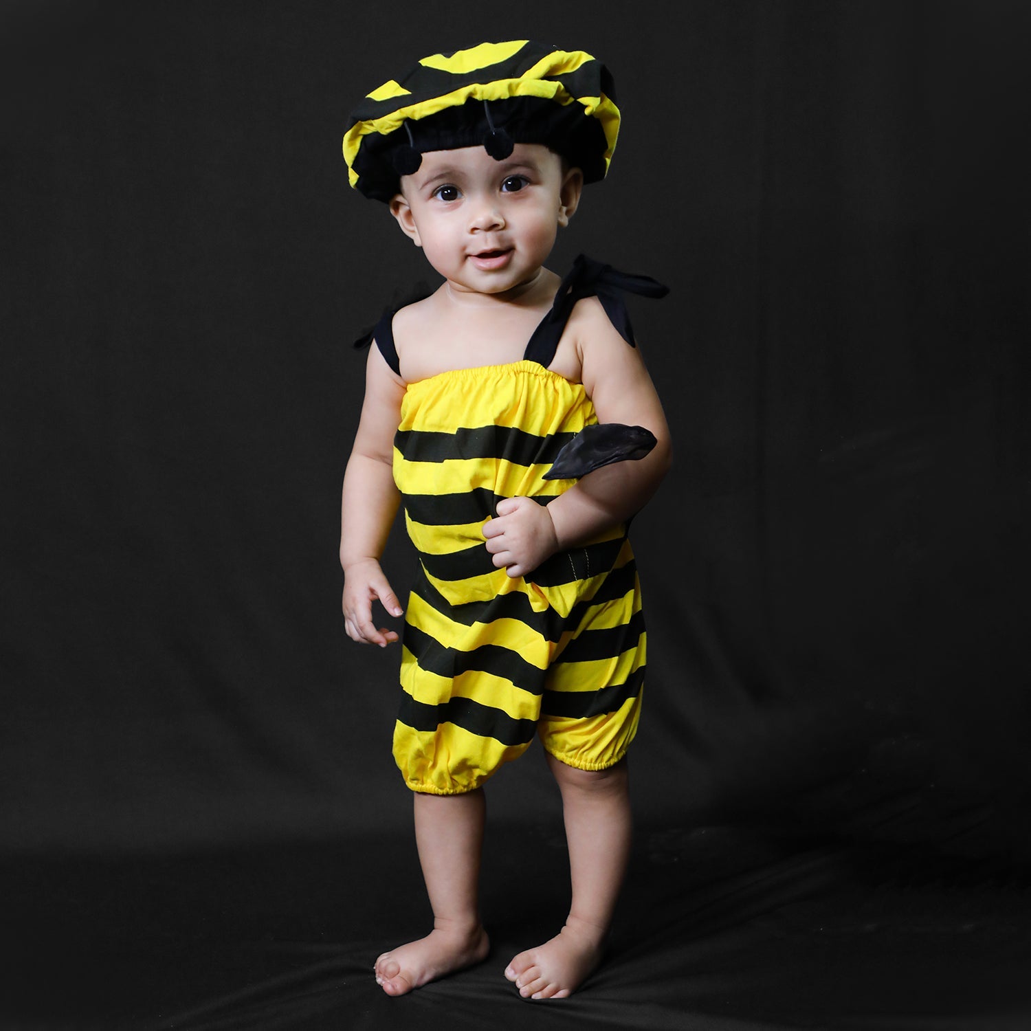 Baby Moo Bumble Bee Costume 2pcs Cap And Fancy Dress - Yellow - Baby Moo