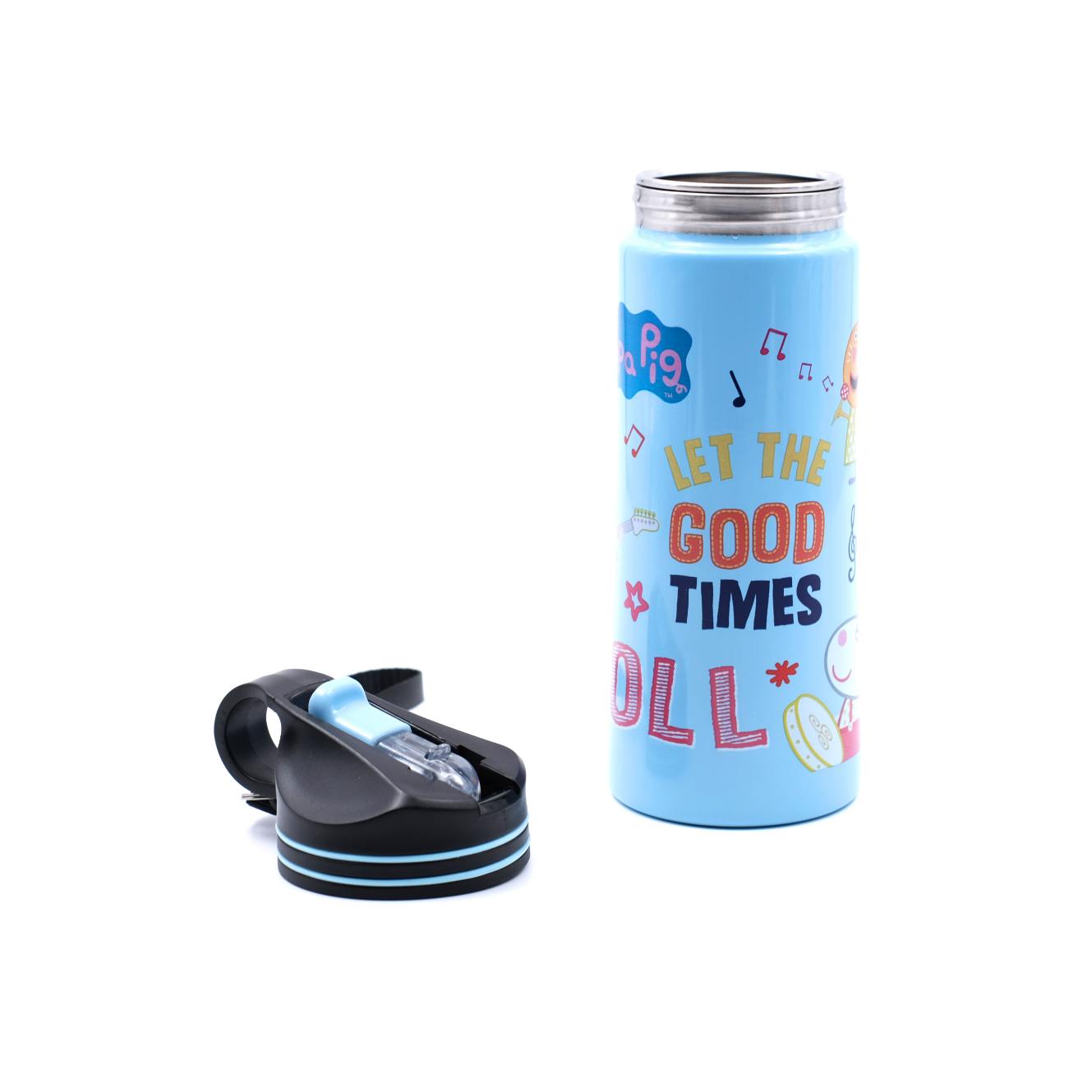 Youp Stainless Steel Blue Color Peppa Pig Kids Water Bottle HYOWER - 750 ml