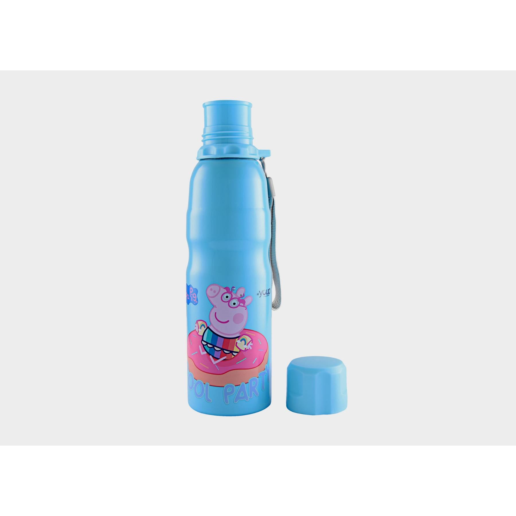 Youp Stainless Steel Blue Color Peppa Pig Kids Water Bottle HARPER  - 750 Ml