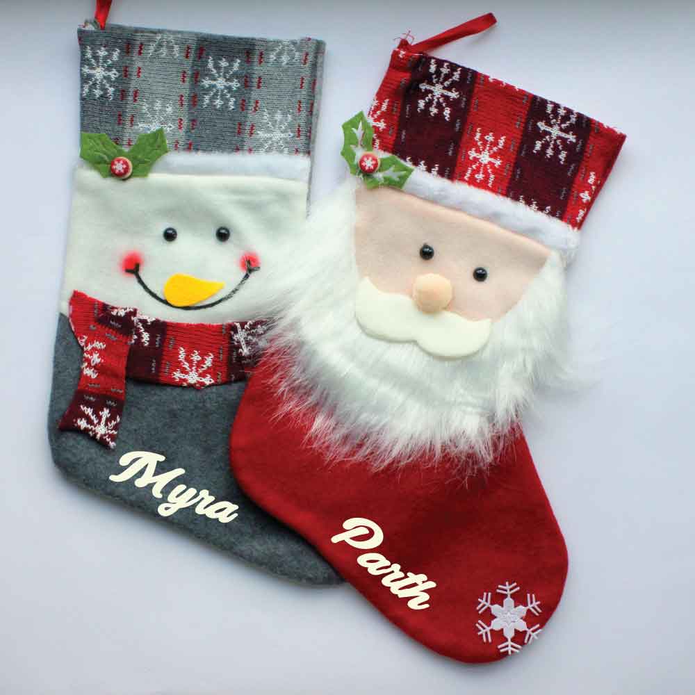Personalised Snowman Stocking