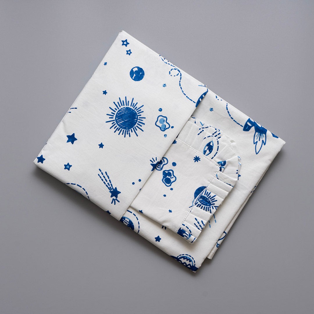 Gudgoodie Kids Flat Bedsheet Set  - 100% Cotton Percale - Queen/Double Bedsheet