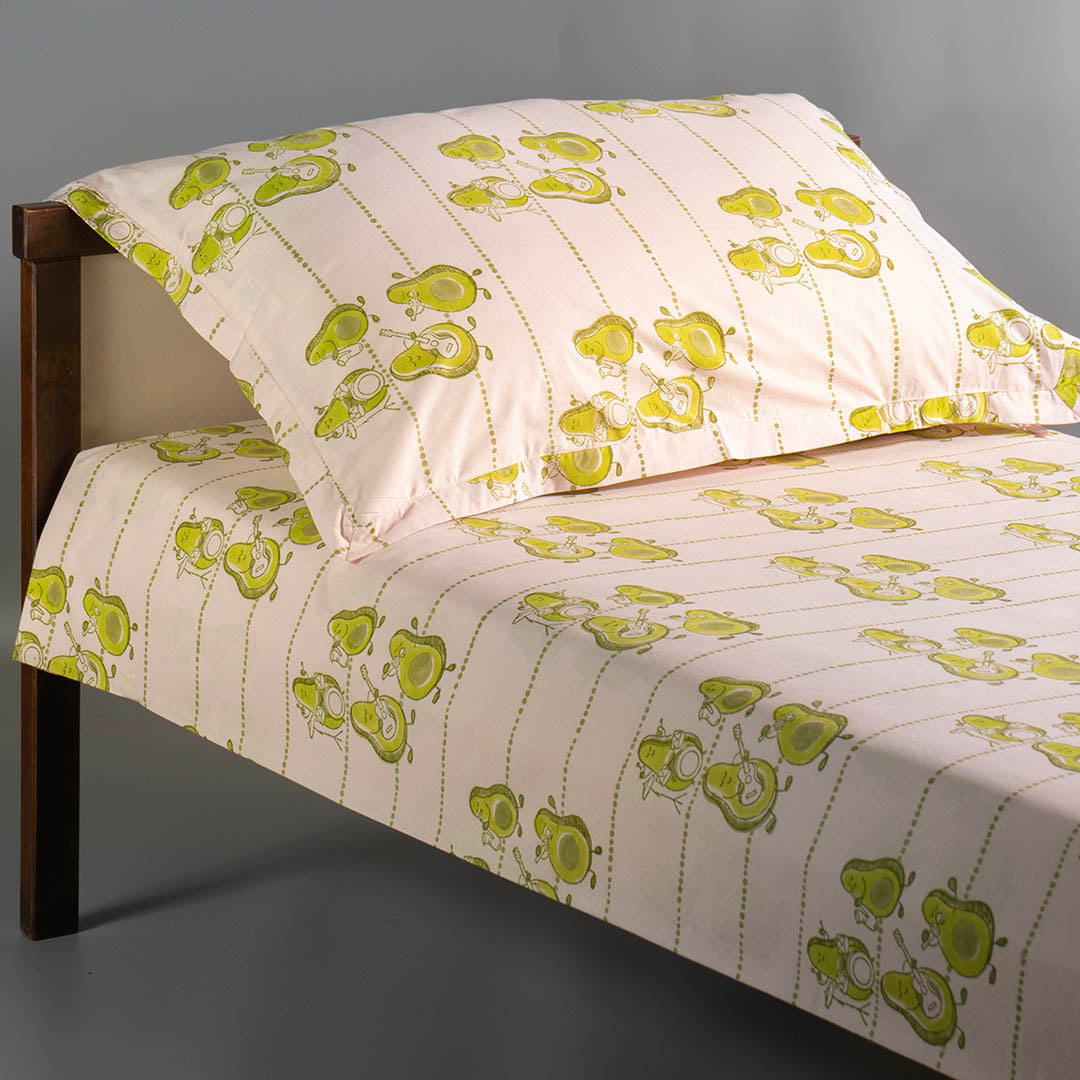 Gudgoodie Kids Flat Bedsheet Set  - 100% Cotton Percale - Queen/Double Bedsheet