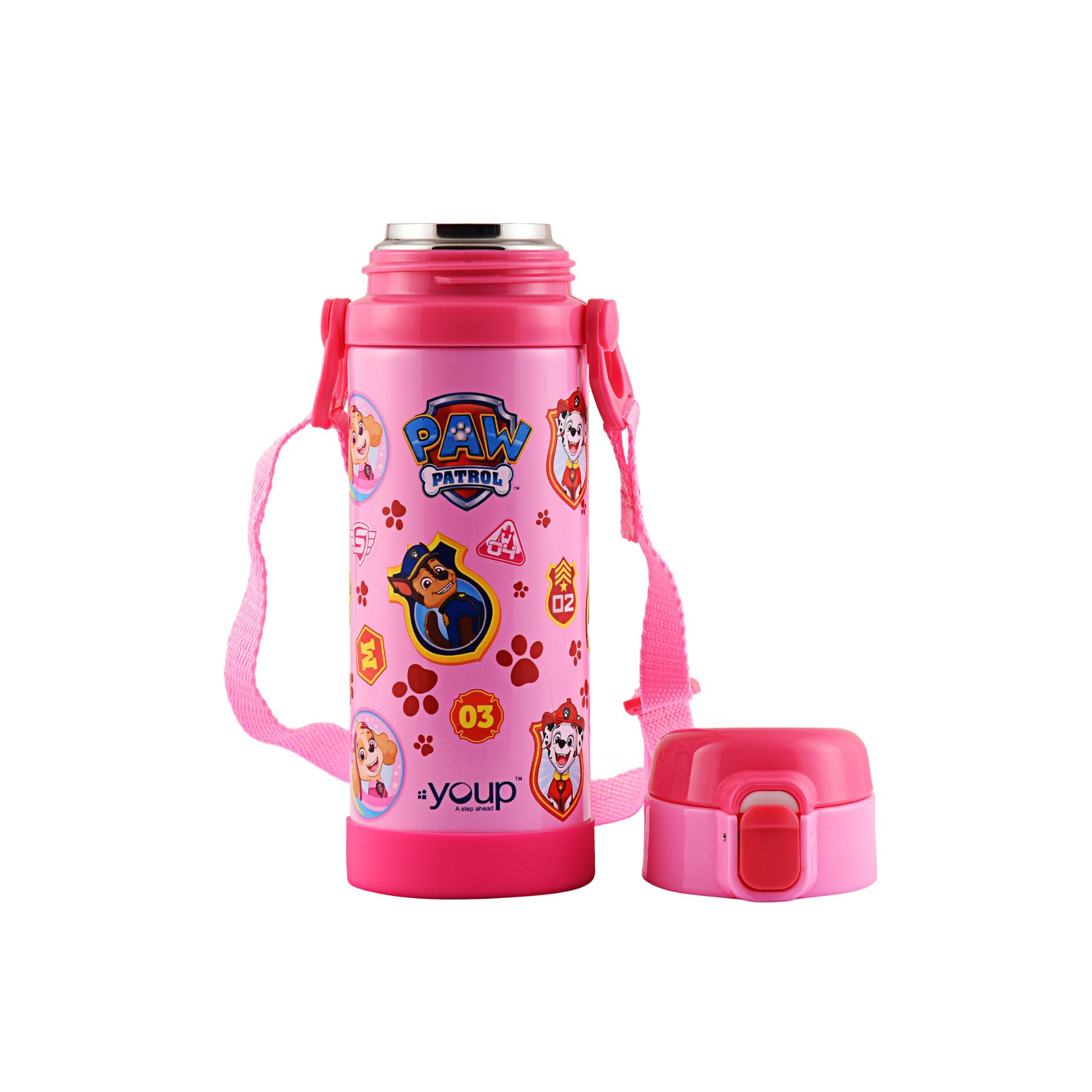 Youp Stainless Steel Insulated Pink Color Paw Patrol Kids Sipper Bottle SCOOBY - 500 ml