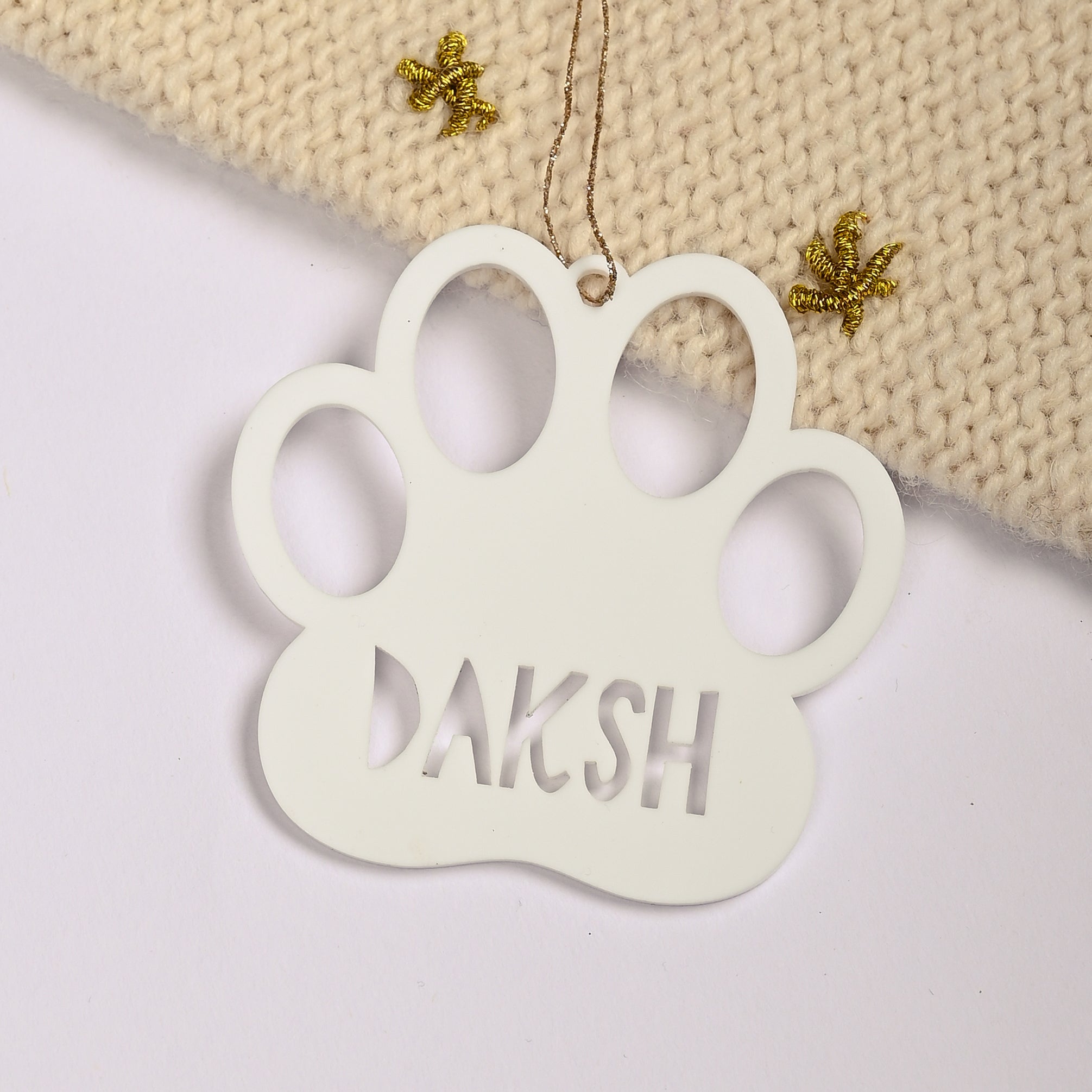 Xmas Shape  Ornament - Paw