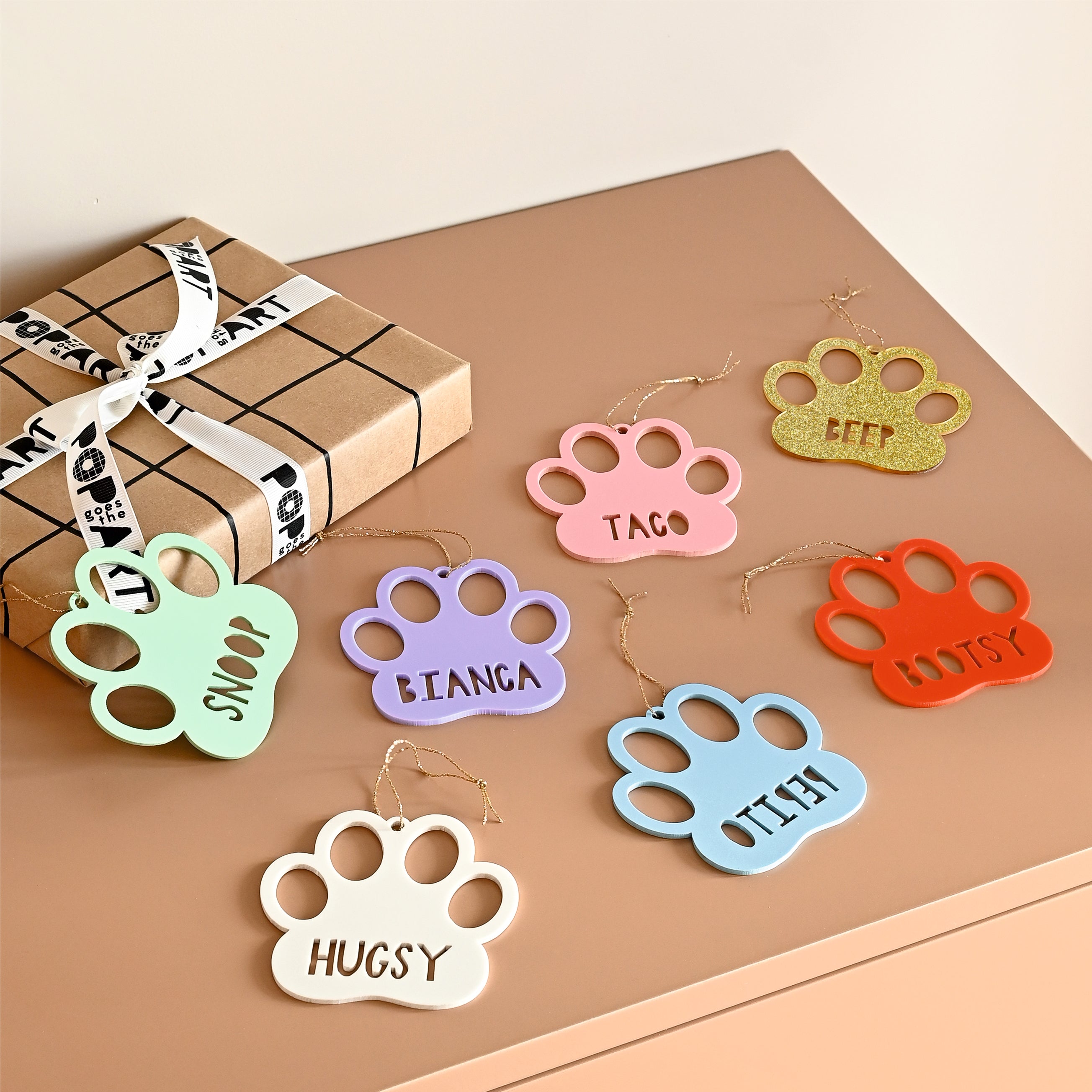 Xmas Shape  Ornament - Paw