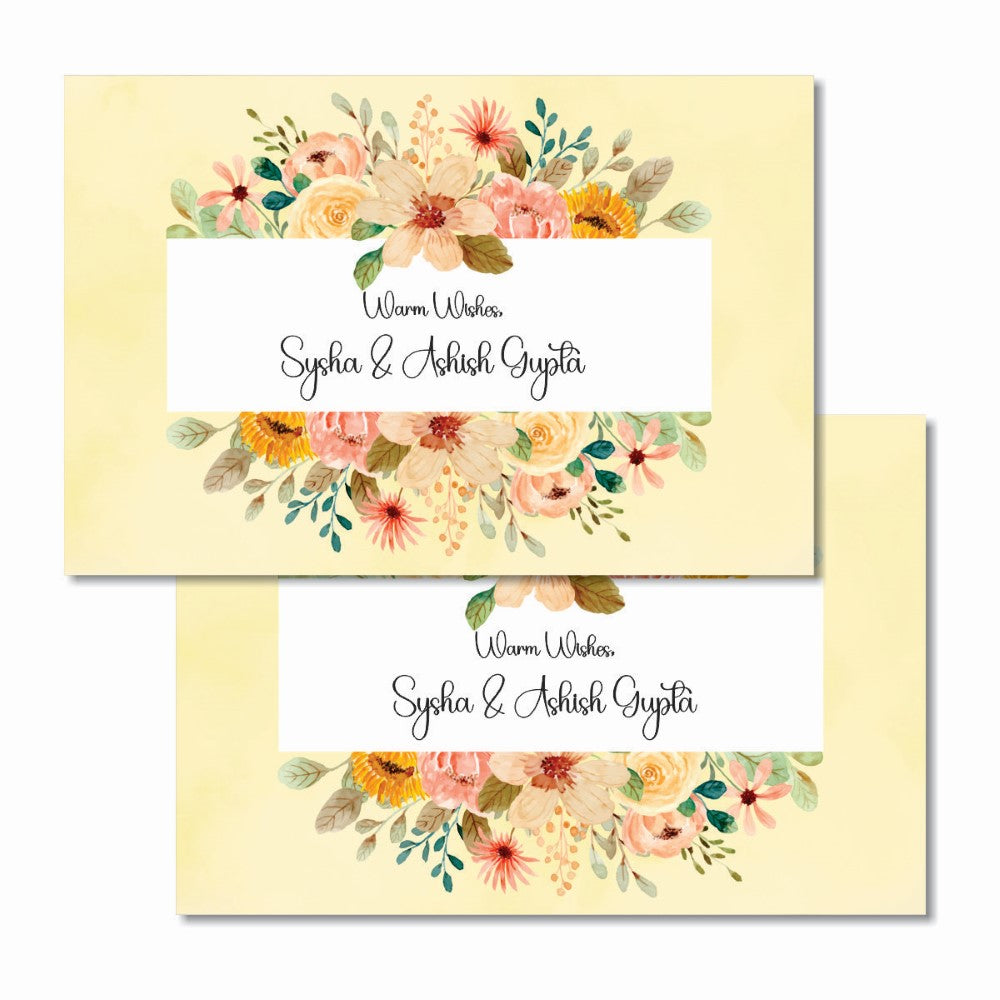 Gift Tags Rectangle - Peach Blossom - image 1