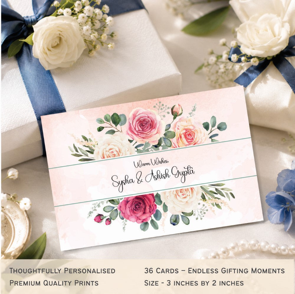 Gift Tags Rectangle - Floral Bliss - image 2