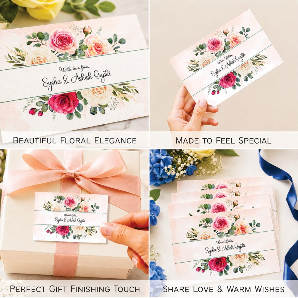 Gift Tags Rectangle - Floral Bliss - image 3