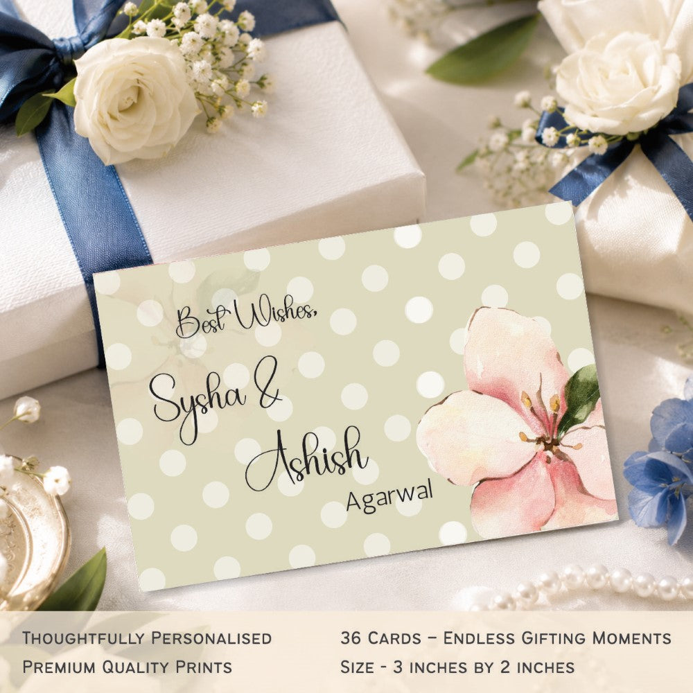 Gift Tags Rectangle - Pearl Petals - image 2