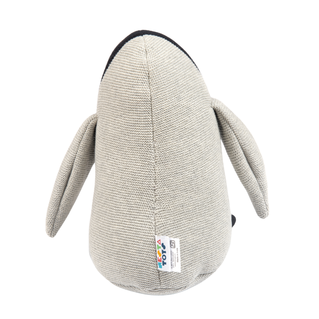 Peppy the Penguin | Knitted Cotton Animal Plush Toy for Kids