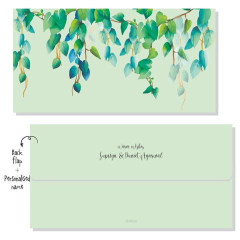Envelope - Watercolor Leaves