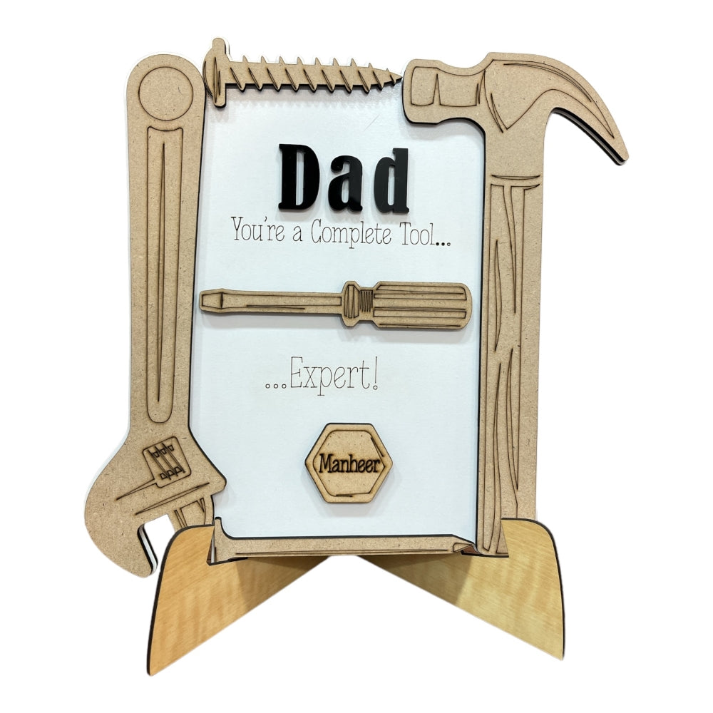 Personalized Wooden Father's Day - Complete Tool