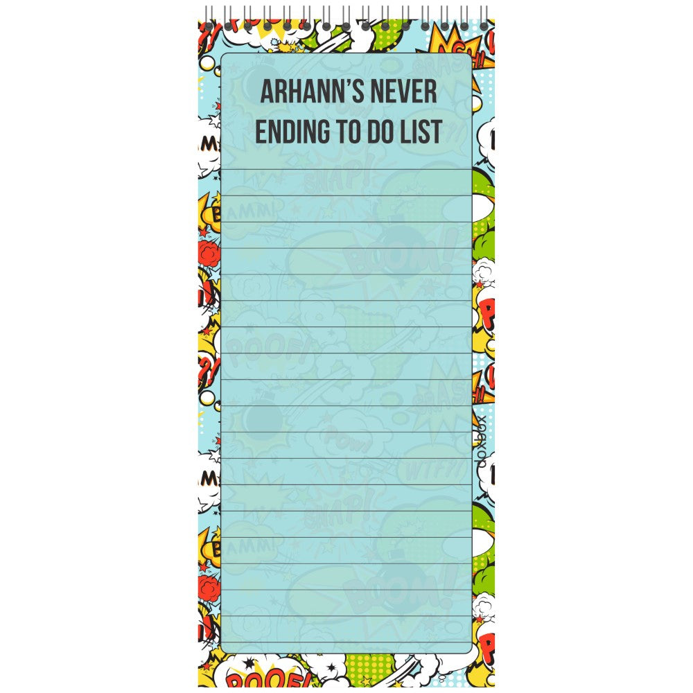 List Pads - Comic