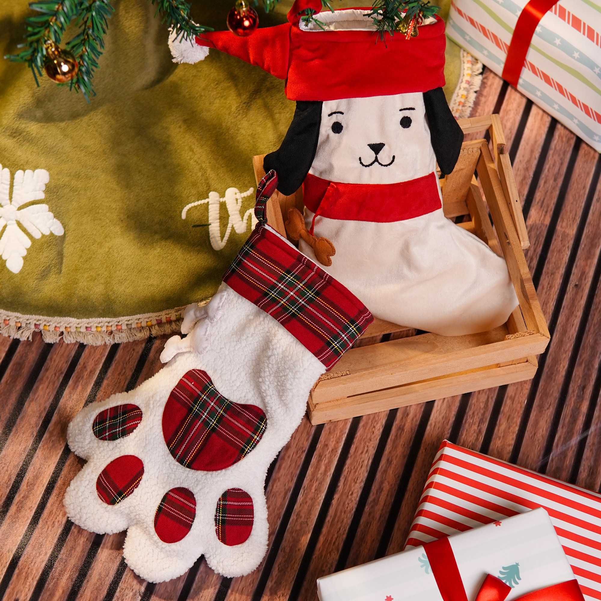 Personalised Puppy Christmas Stocking