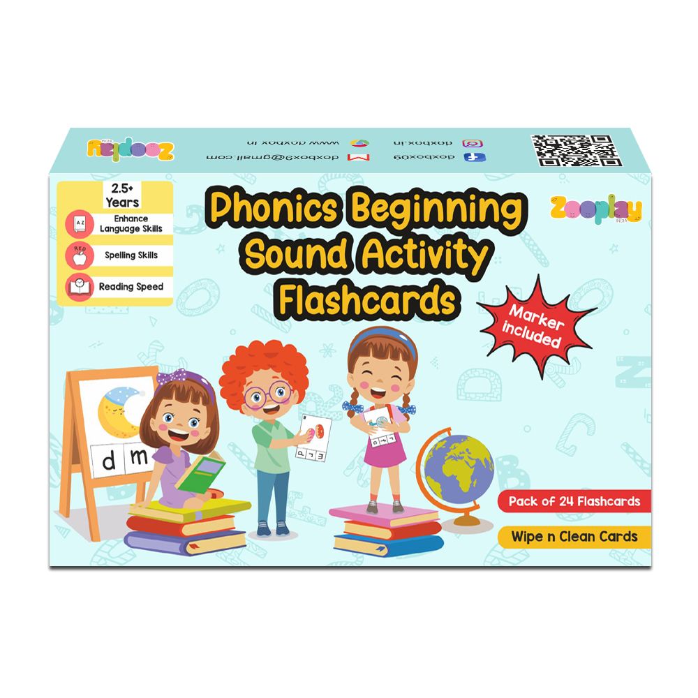 Phonics Beginning Sound Activity Flashcards- Pack of 24