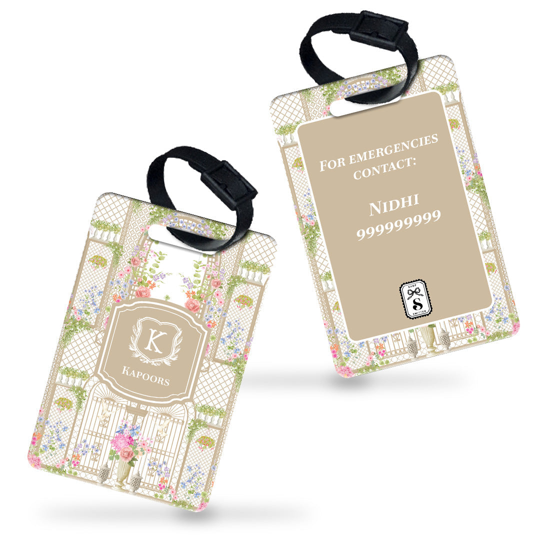 Secret Garden Bag Tag