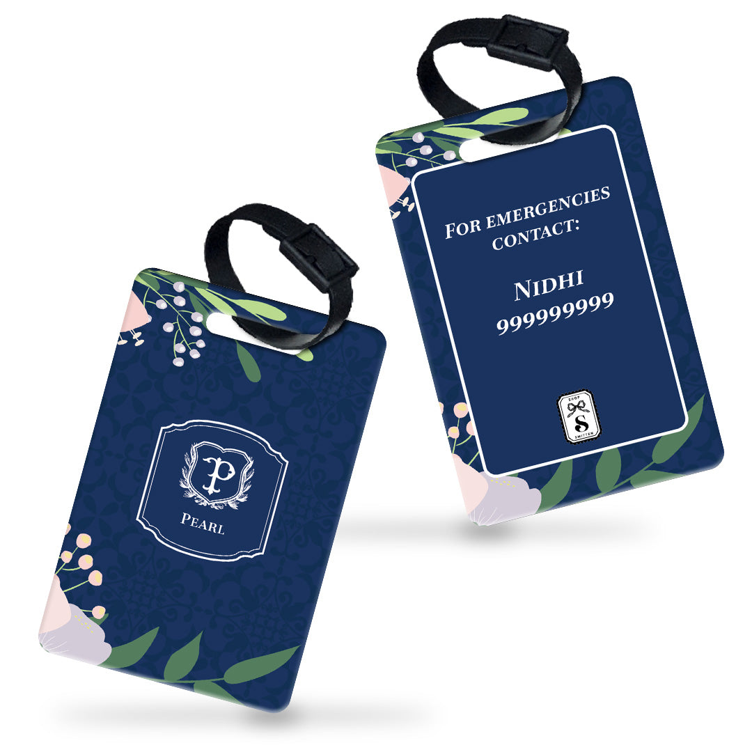 Royal Bloom Bag Tag