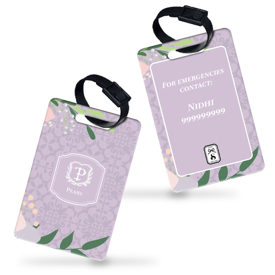 Royal Bloom Bag Tag