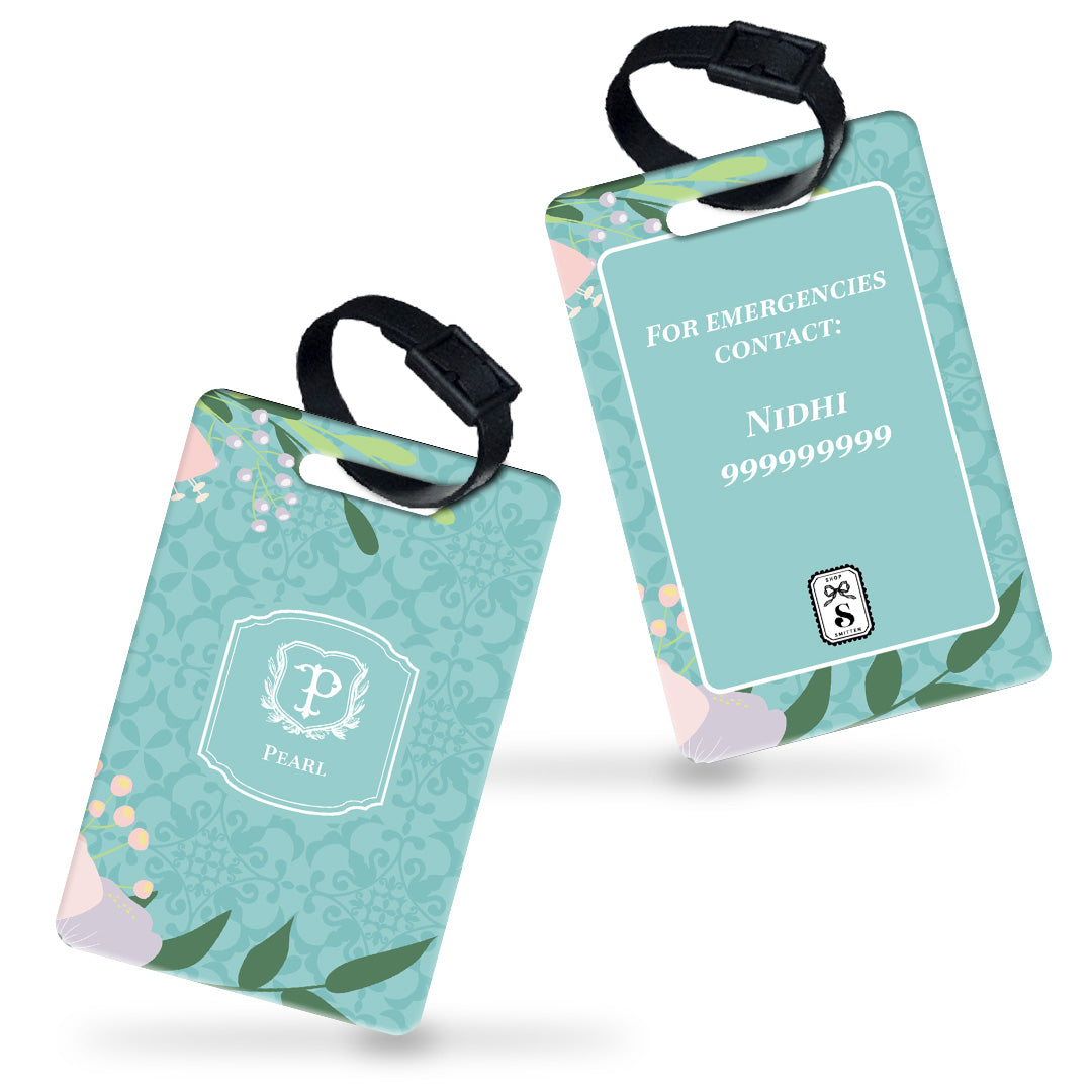 Royal Bloom Bag Tag