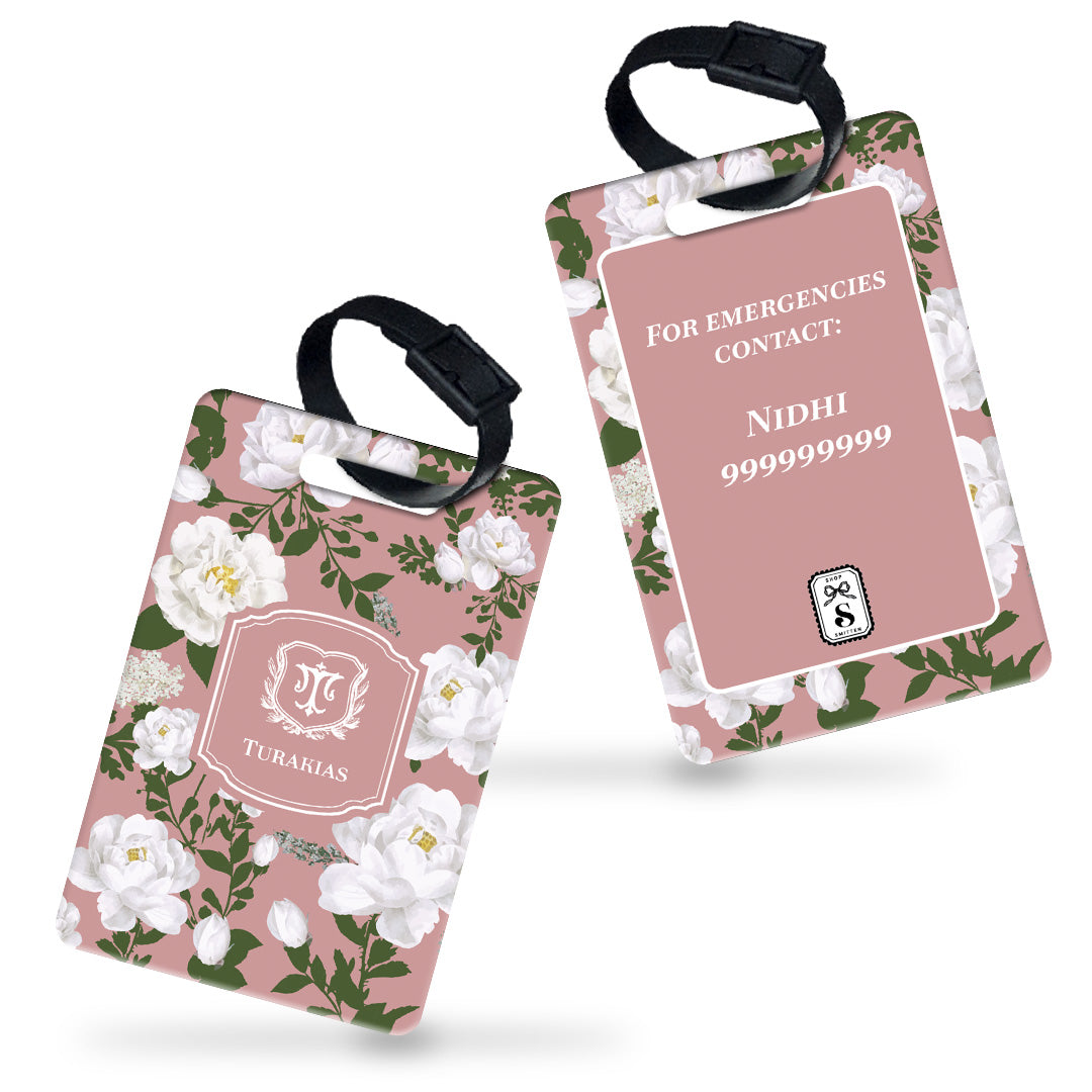 Peonies Bag Tag