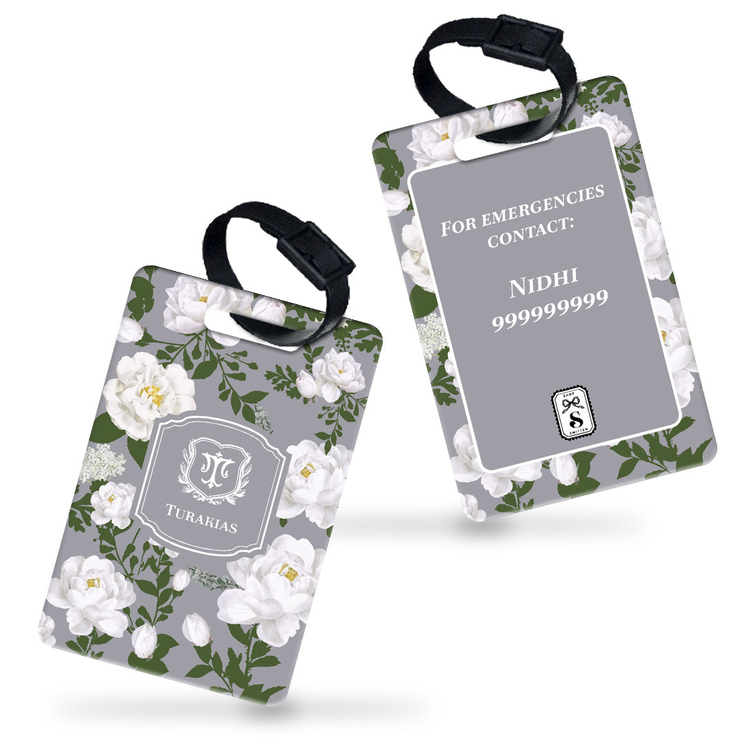 Peonies Bag Tag