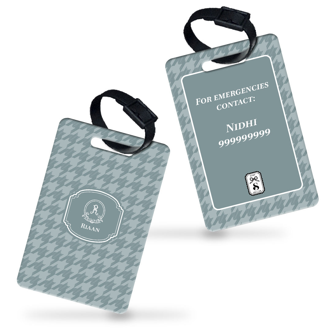 Houndstooth  Bag Tag