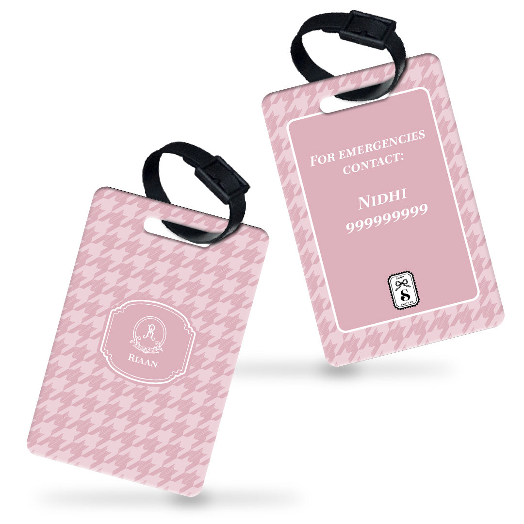 Houndstooth  Bag Tag