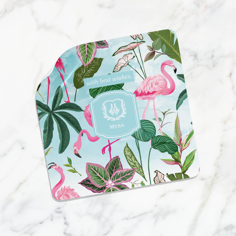 Flamingo Foliage Gift Sticker