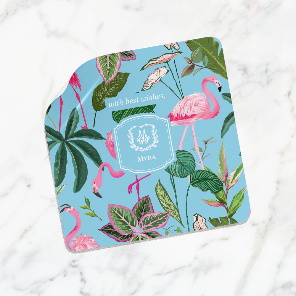 Flamingo Foliage Gift Sticker