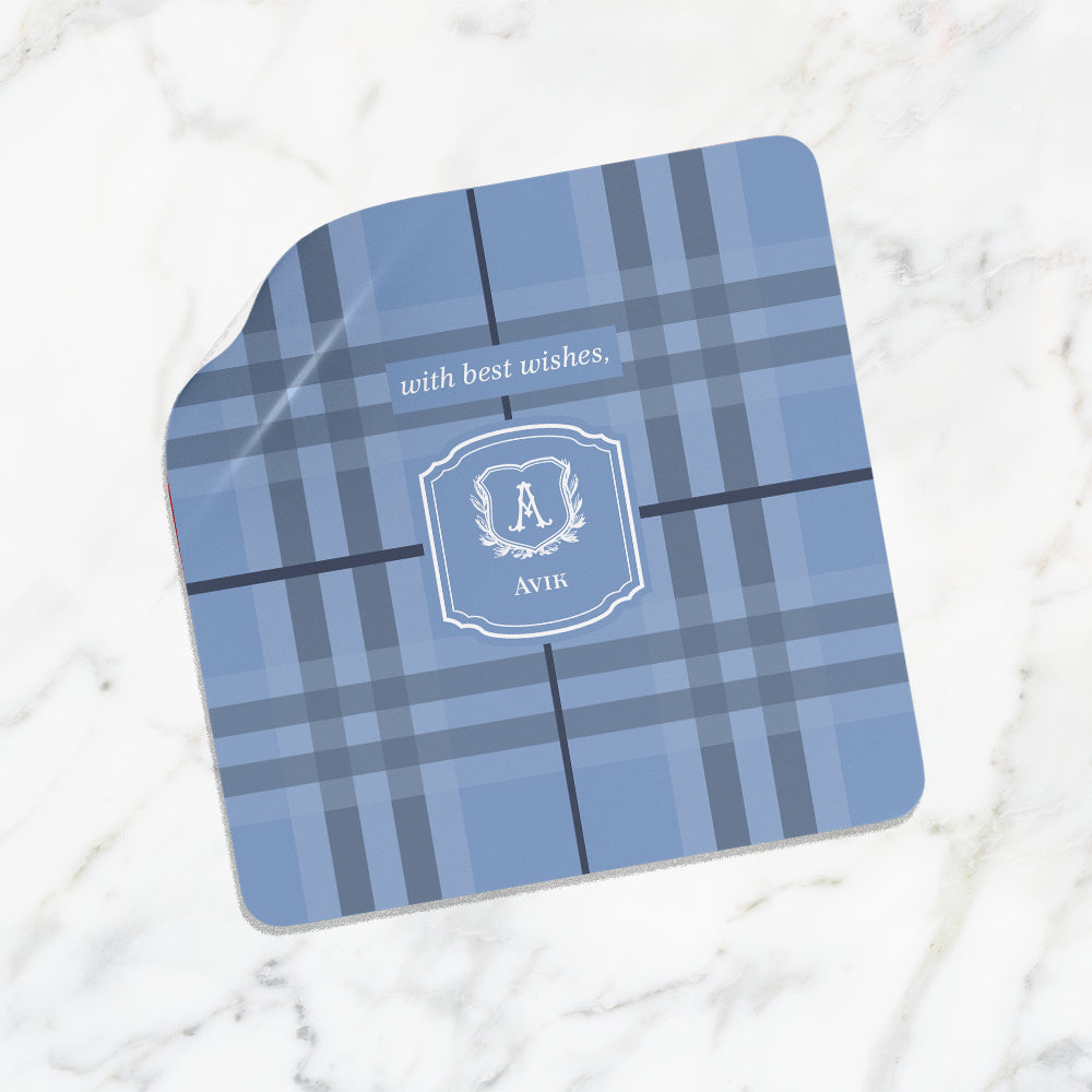 Plaid Gift Sticker