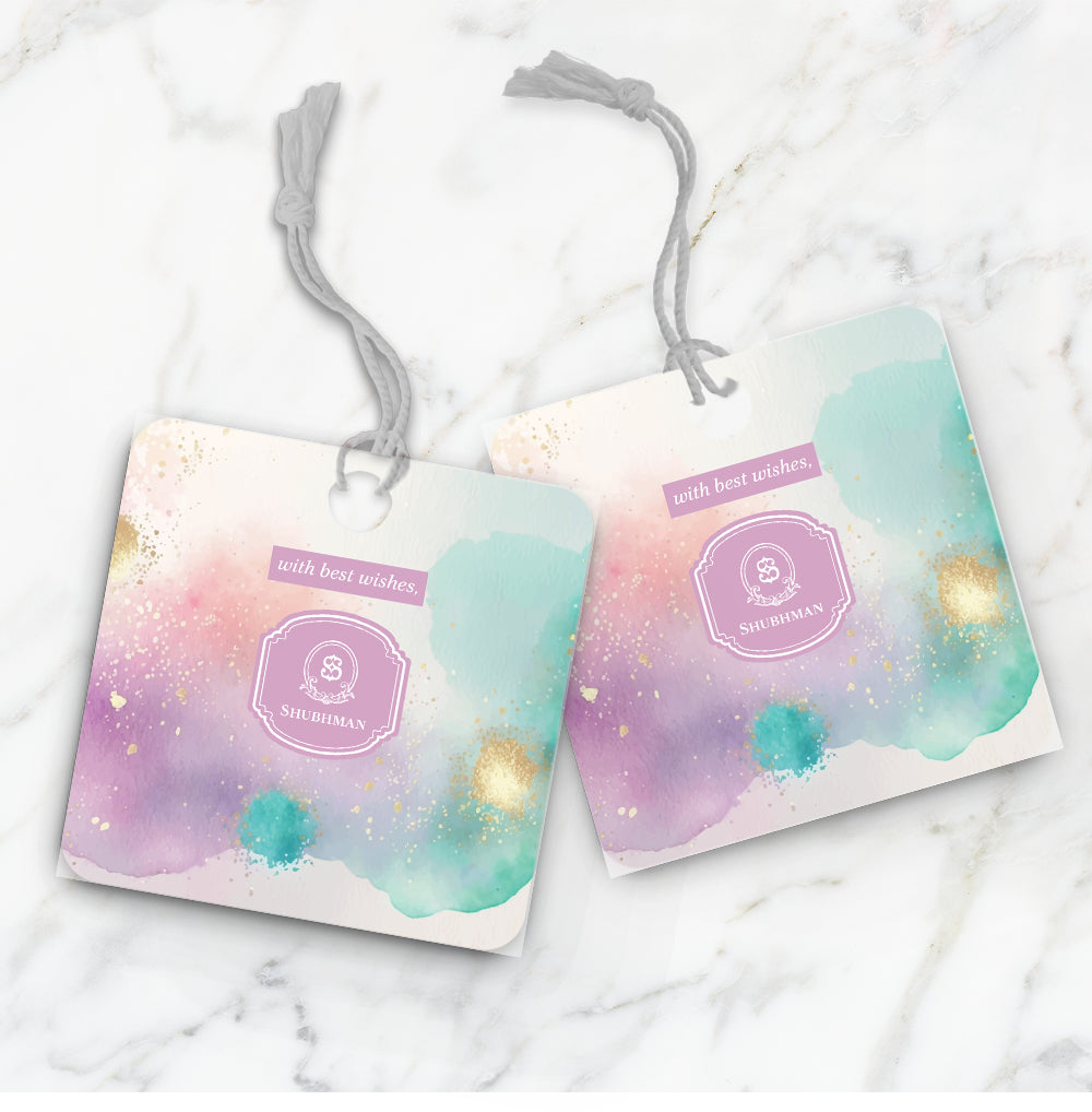 Gilded Strokes Gift Tag