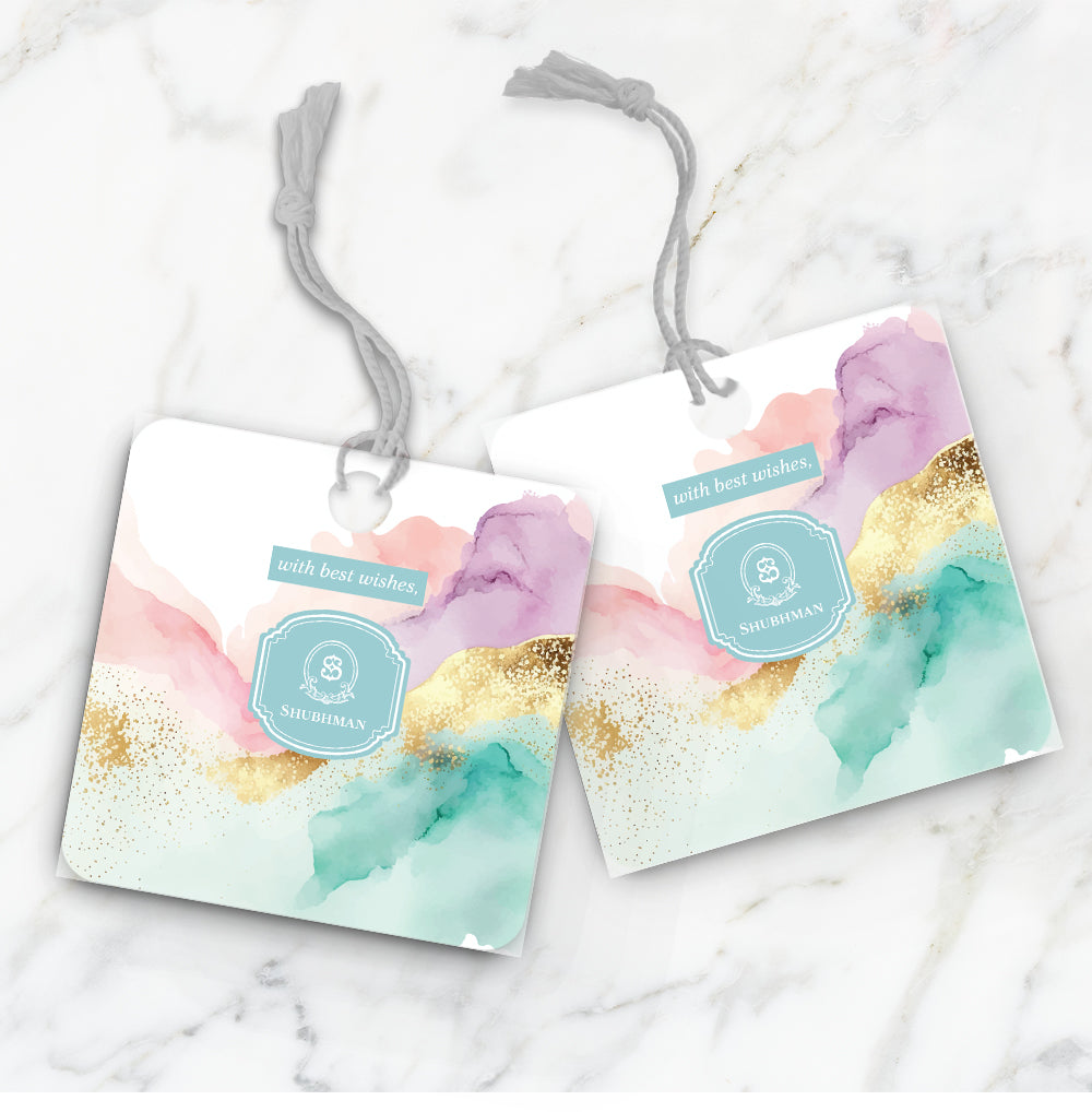 Gilded Strokes Gift Tag