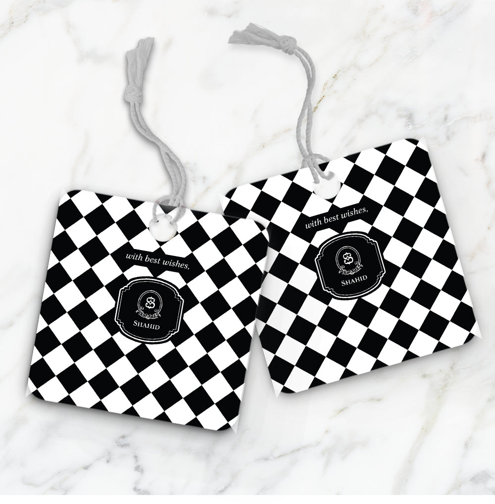 Checkered Gift Tag