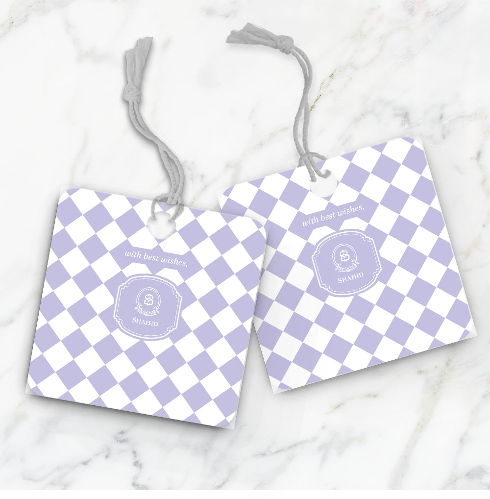 Checkered Gift Tag