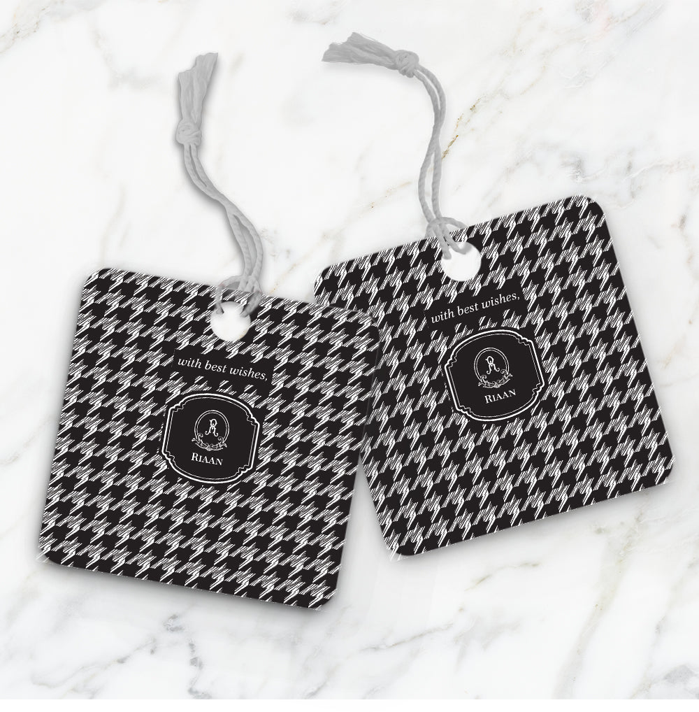 Houndstooth  Gift Tag